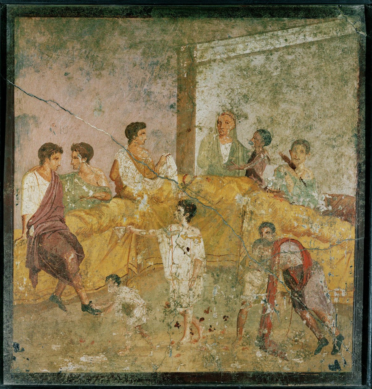 Folk som spiser og drikker av Erich Lessing