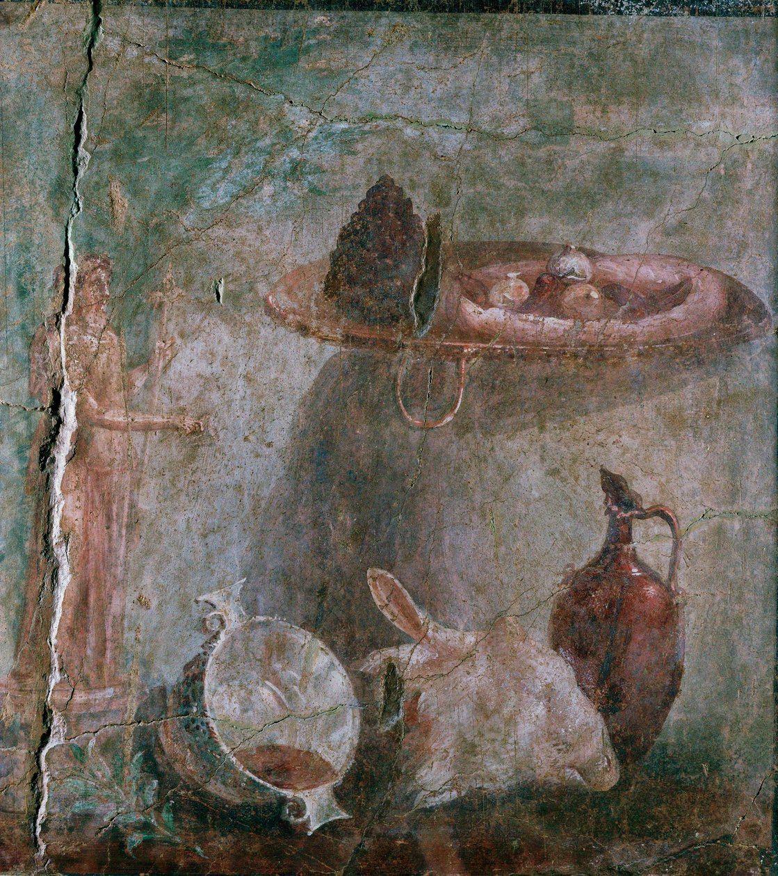 Stilleben med et sauehode av Erich Lessing