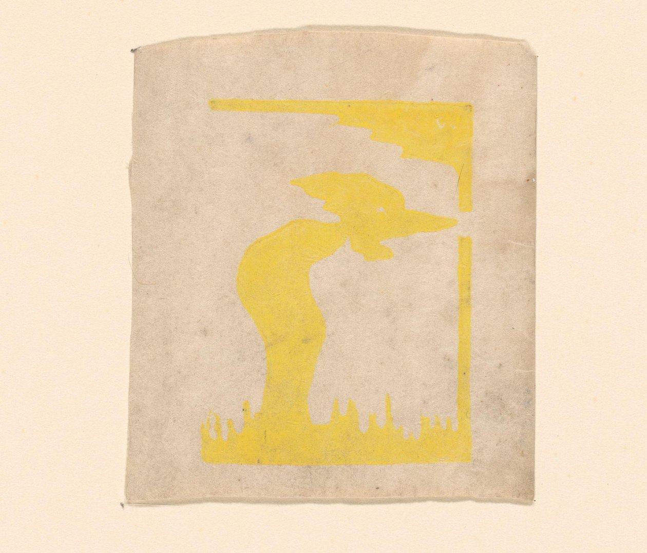 Abstrakt komposisjon av Erich Wichmann (signed by artist)
