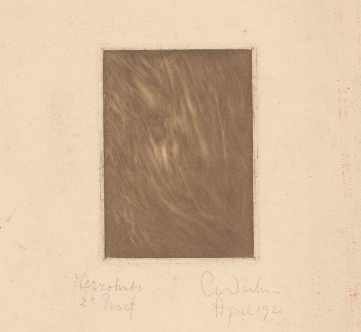 Abstrakt komposisjon av Erich Wichmann (signed by artist)