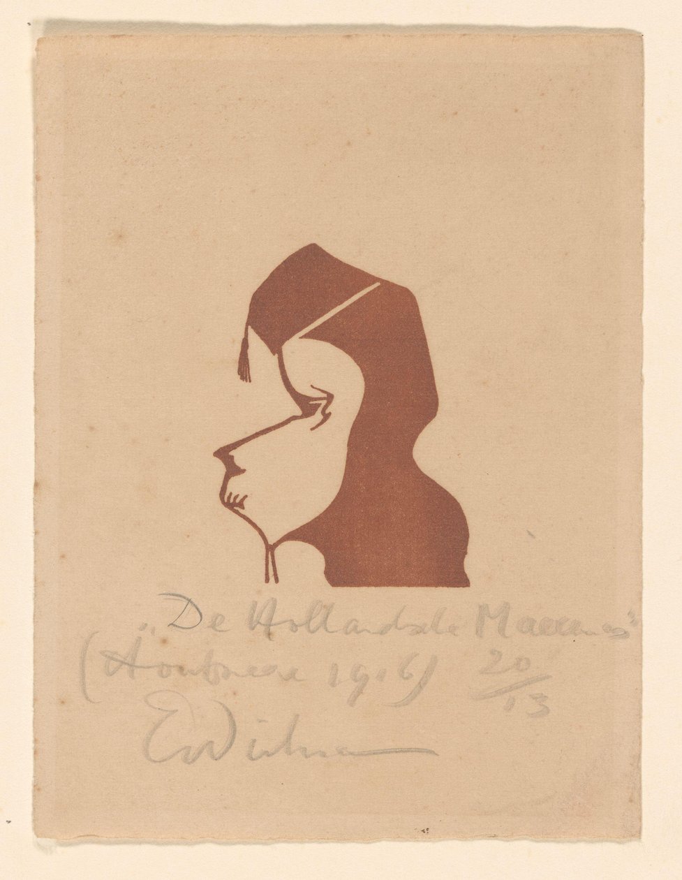 De Hollandsche Maecenas (original tittel på objekt) av Erich Wichmann (signed by artist)