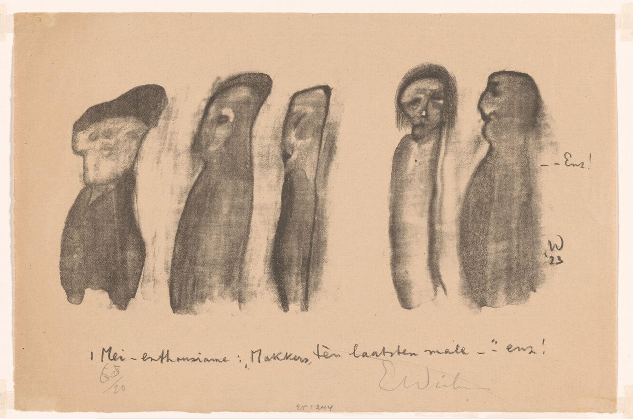 Fem tall på Labor Day av Erich Wichmann (signed by artist)