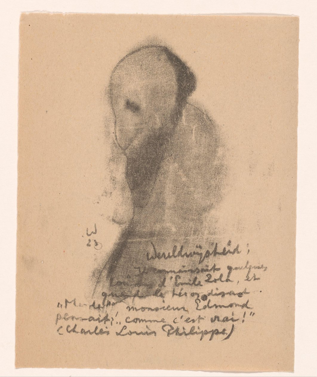 Abstrakt figur med skjegg Idealists II and Further Notes (original serietittel) av Erich Wichmann