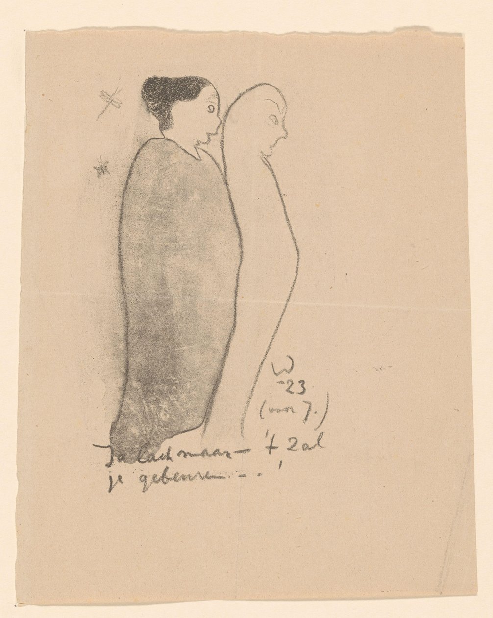 To stående figurer Idealists II and Further Notes (original serietittel) av Erich Wichmann