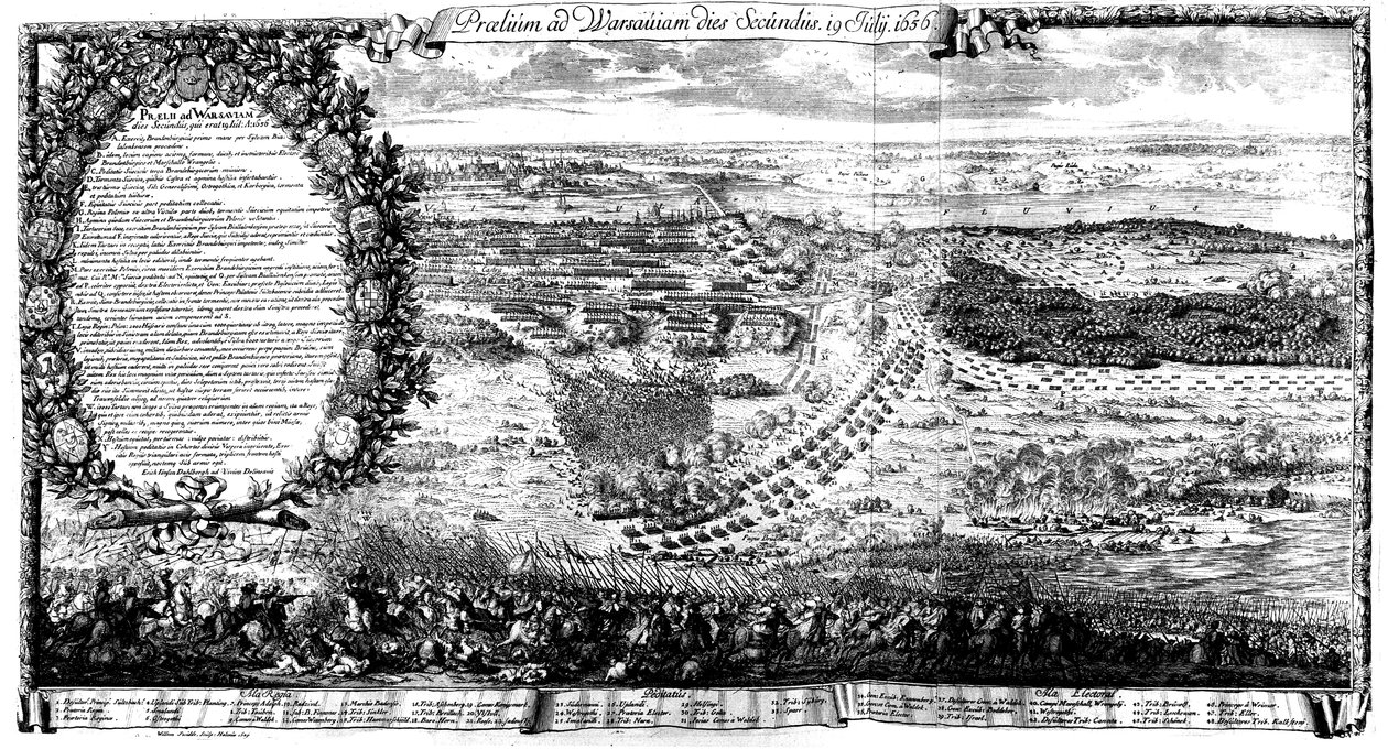 Slaget ved Warszawa 1656 andre dag av Erik Dahlbergh