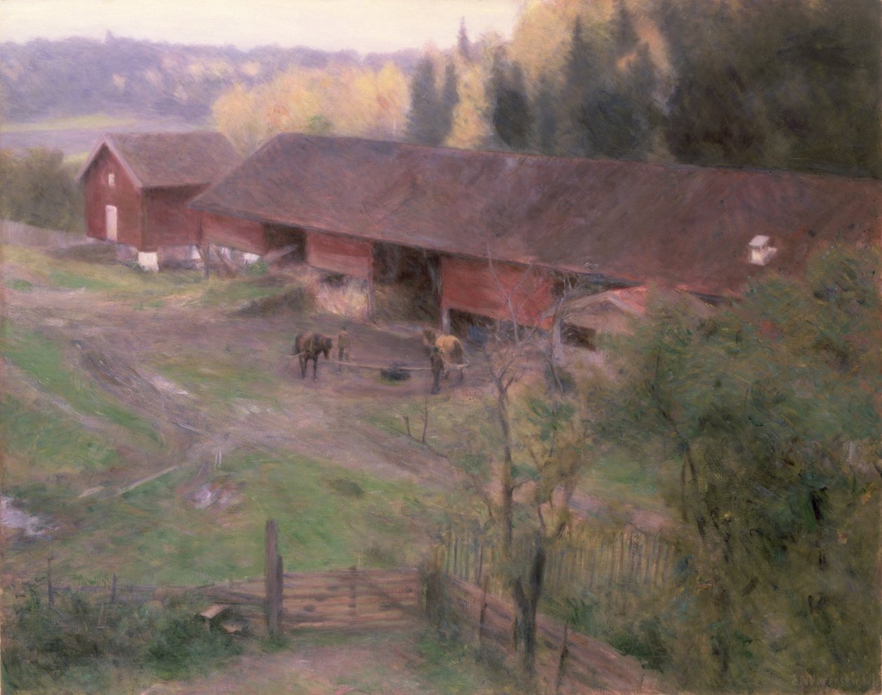 Høsten, 1891 av Erik Theodor Werenskiold