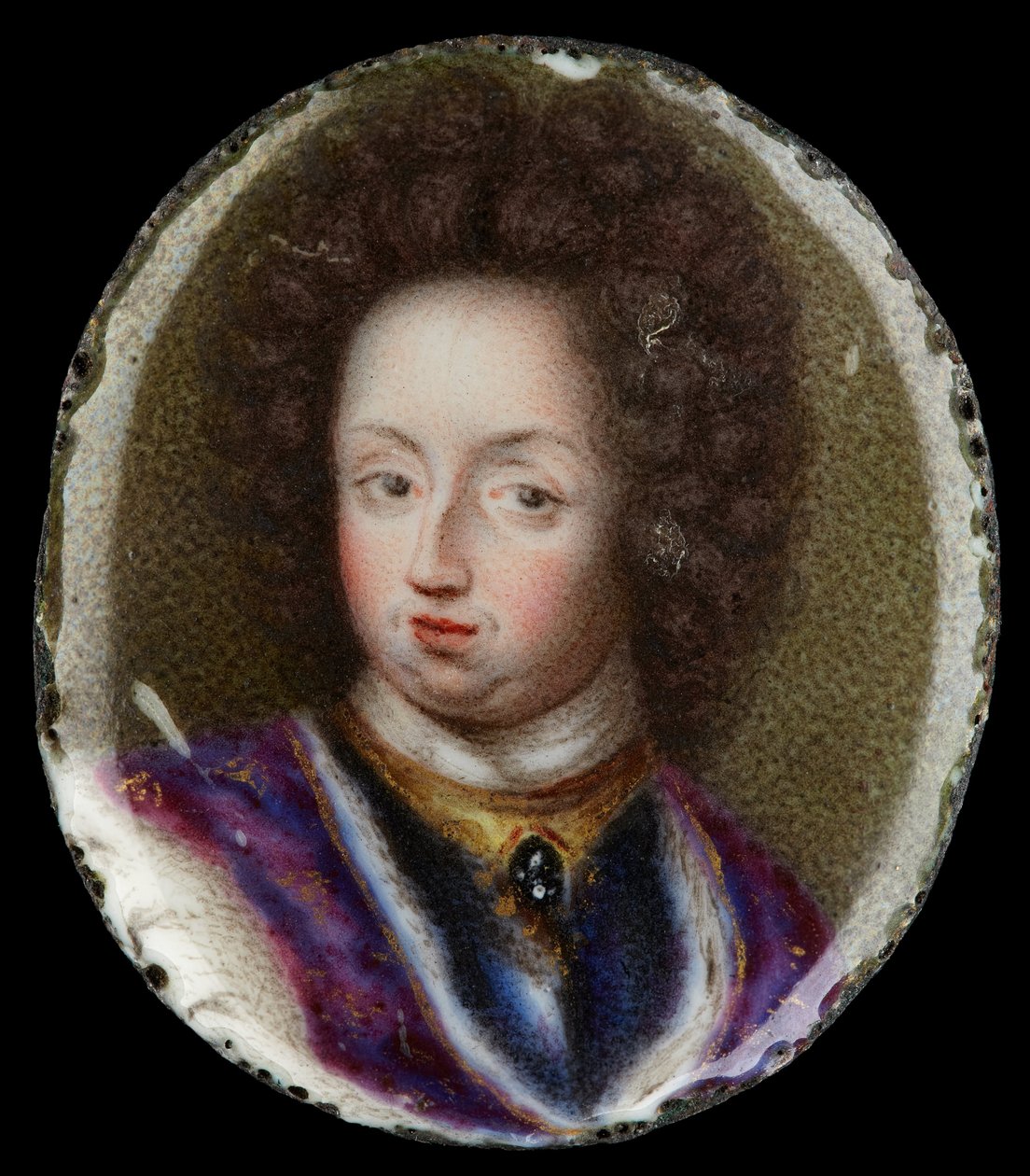 Miniatyrportrett av Karl XI, konge av Sverige 1660-1697 av Erik Utterhielm
