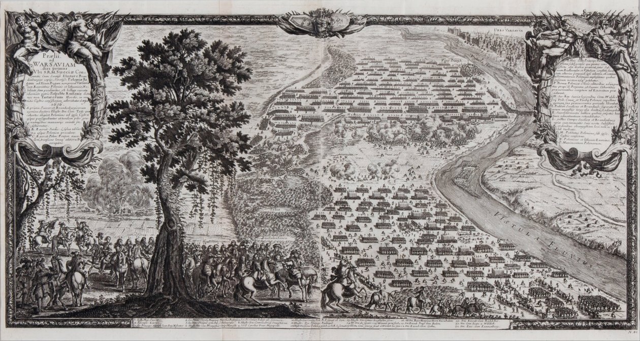 Slaget ved Warszawa i juli 1656 av Erik Dahlbergh