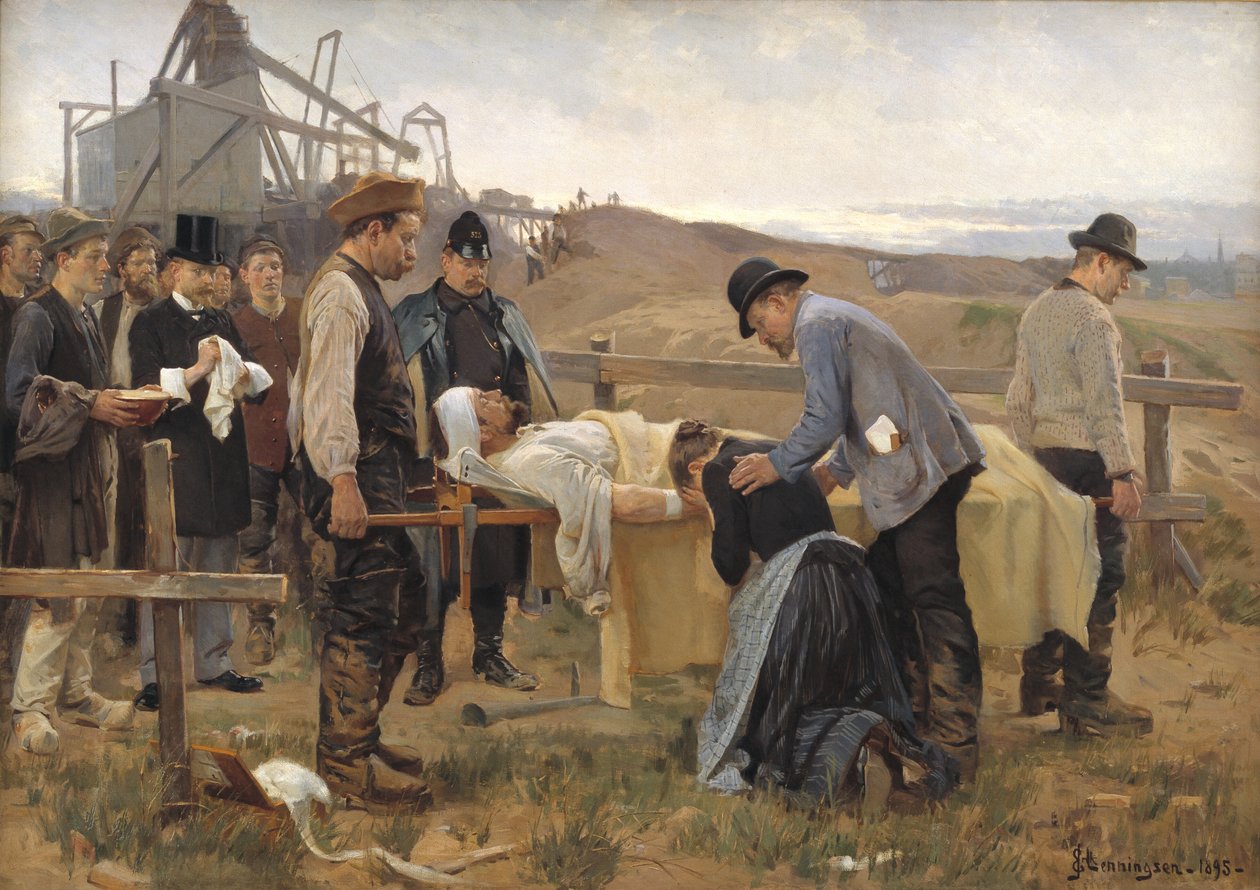 En såret arbeider av Erik Henningsen