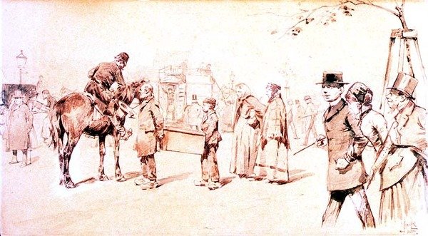 København Street Scene av Erik Henningsen