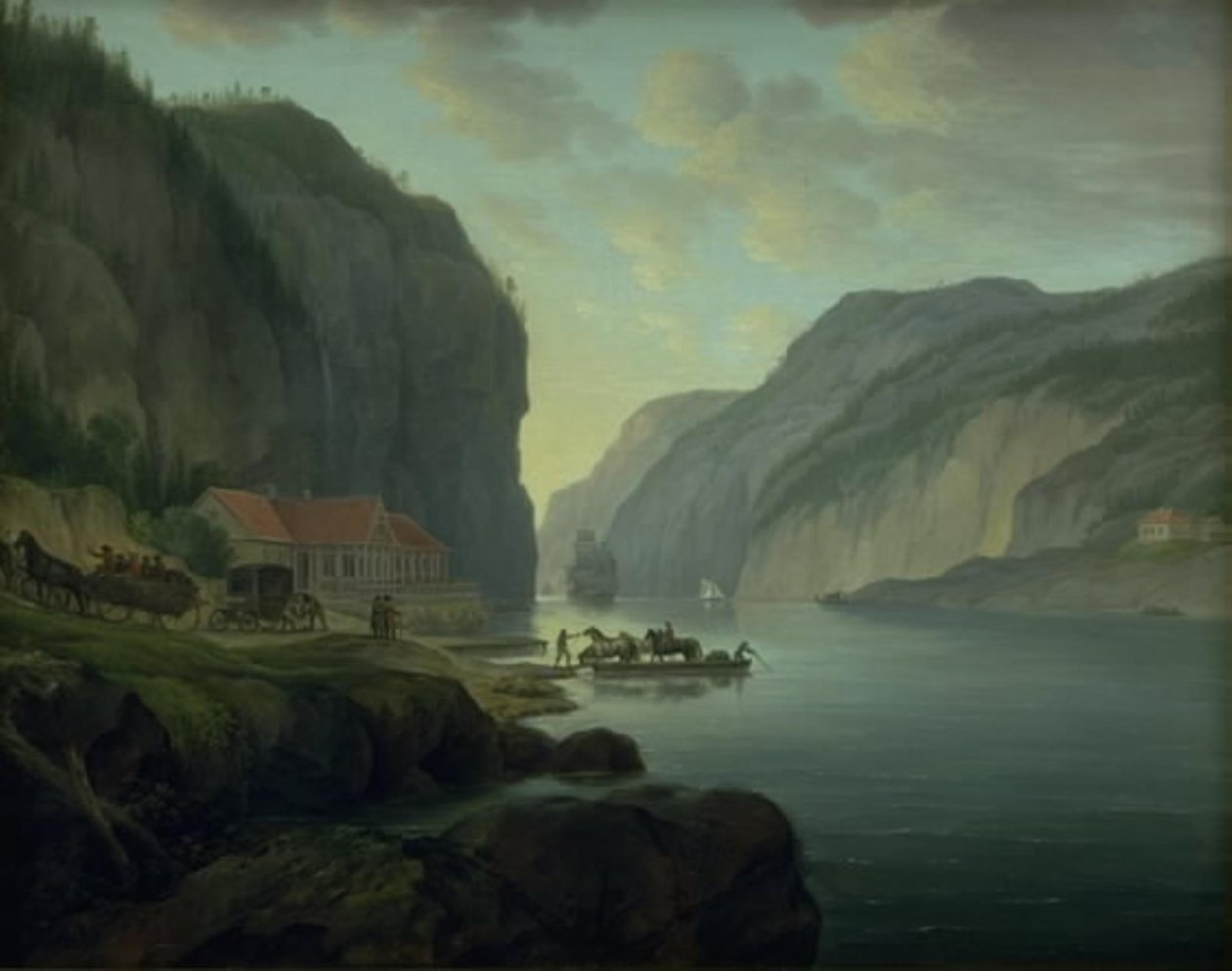 Svinesund nær Frederikshald i Norge av Erik Pauelsen