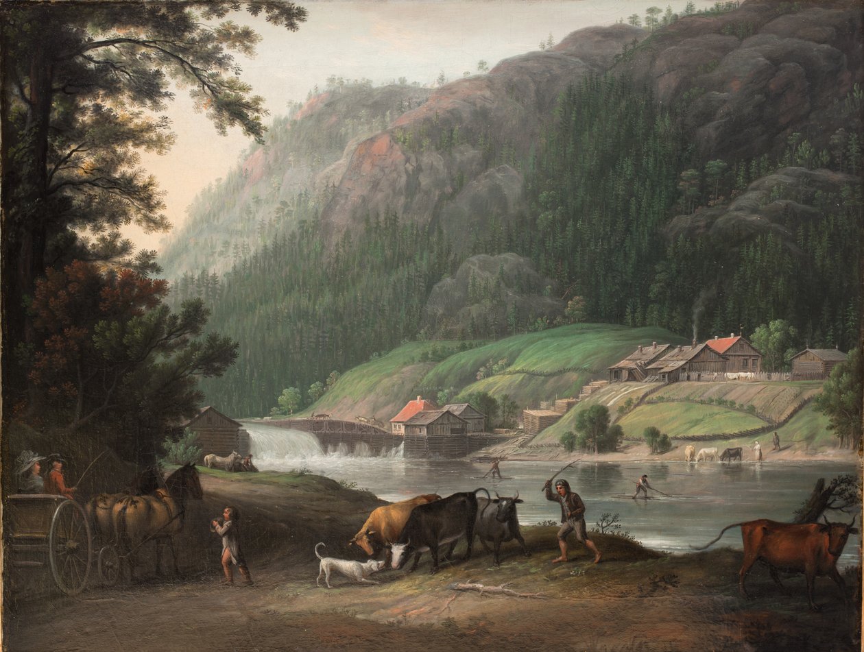 Tistedalen ved Frederikshald i Norge av Erik Pauelsen