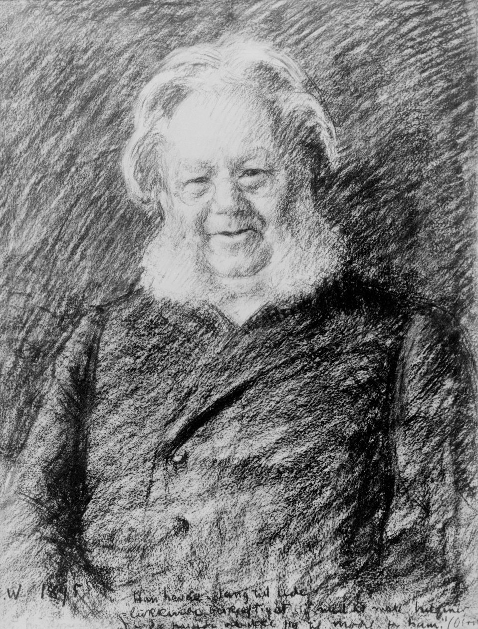 Henrik Ibsen av Erik Theodor Werenskiold