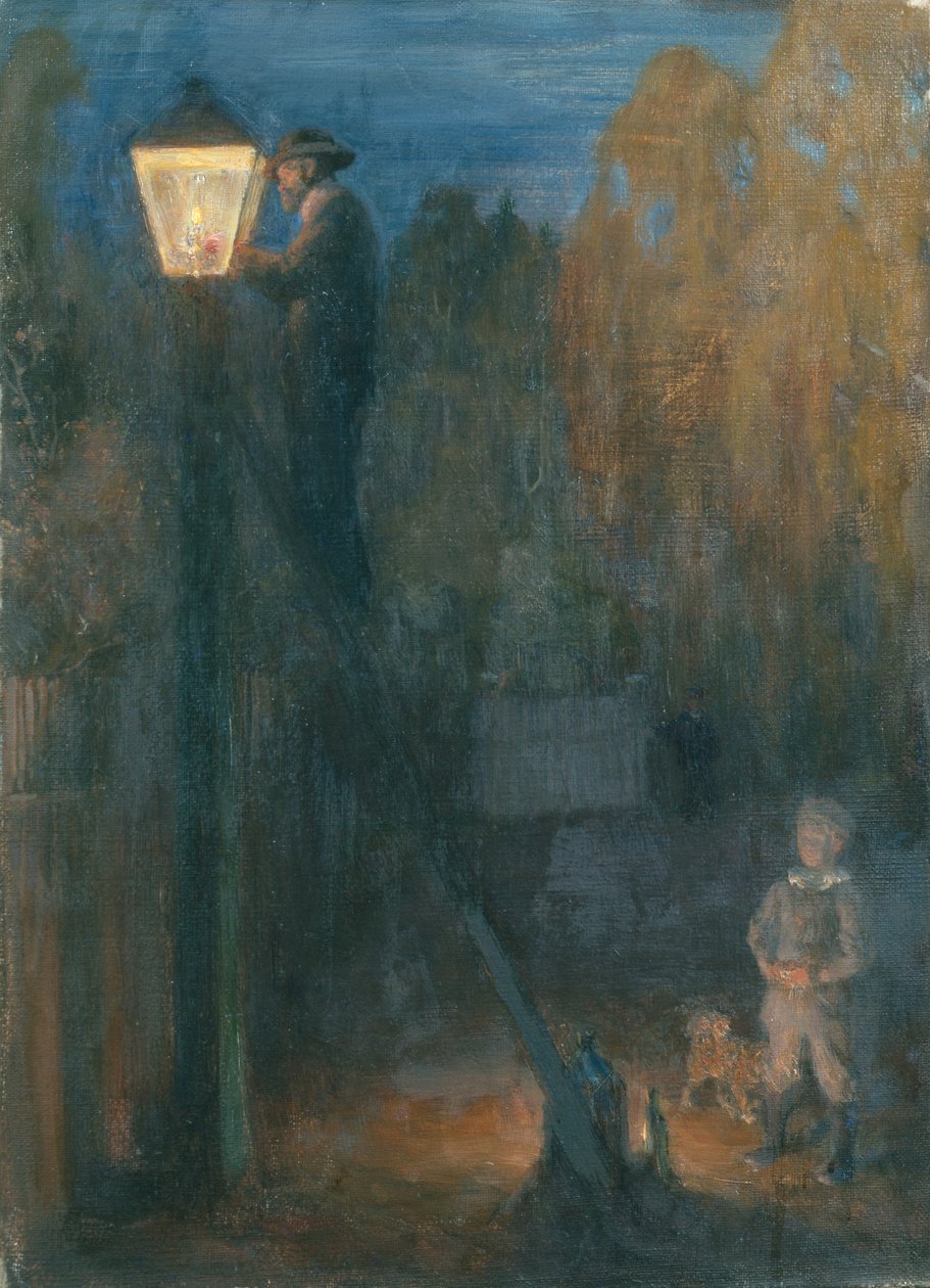 Lamplighter av Erik Theodor Werenskiold