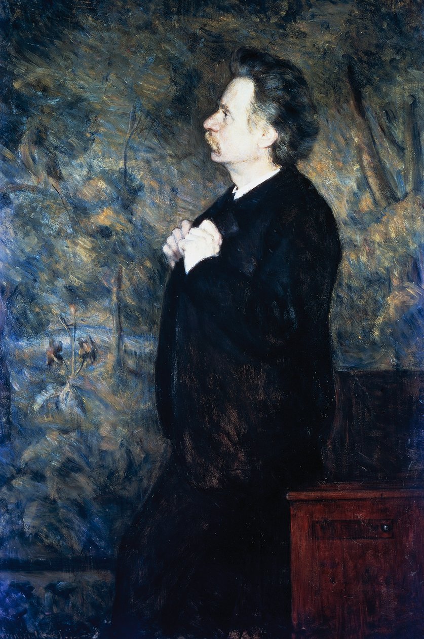 Portrett av den norske komponisten og pianisten Edvard Grieg (Bergen av Erik Theodor Werenskiold