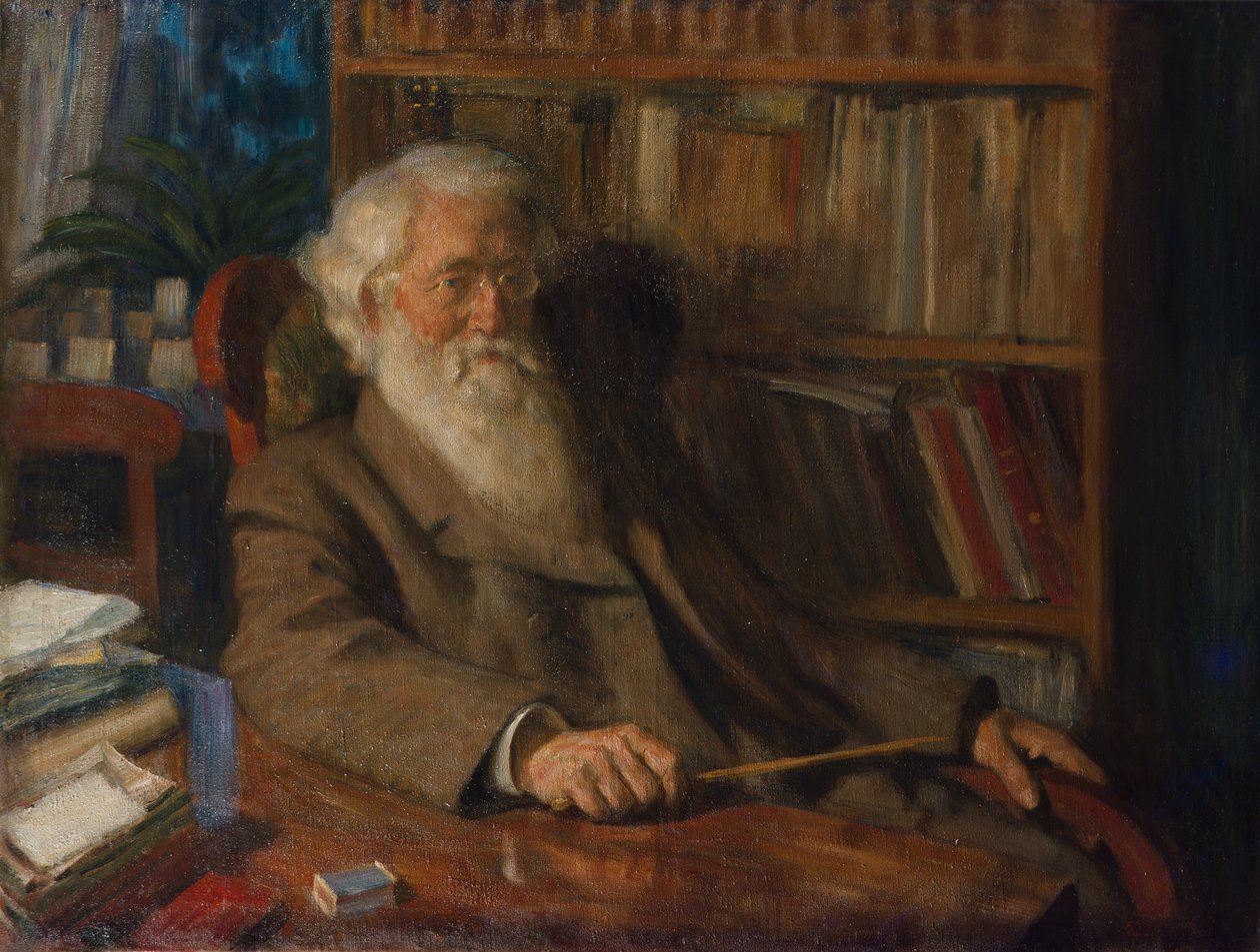 Professor Johan Ernst Welhaven Sars av Erik Theodor Werenskiold