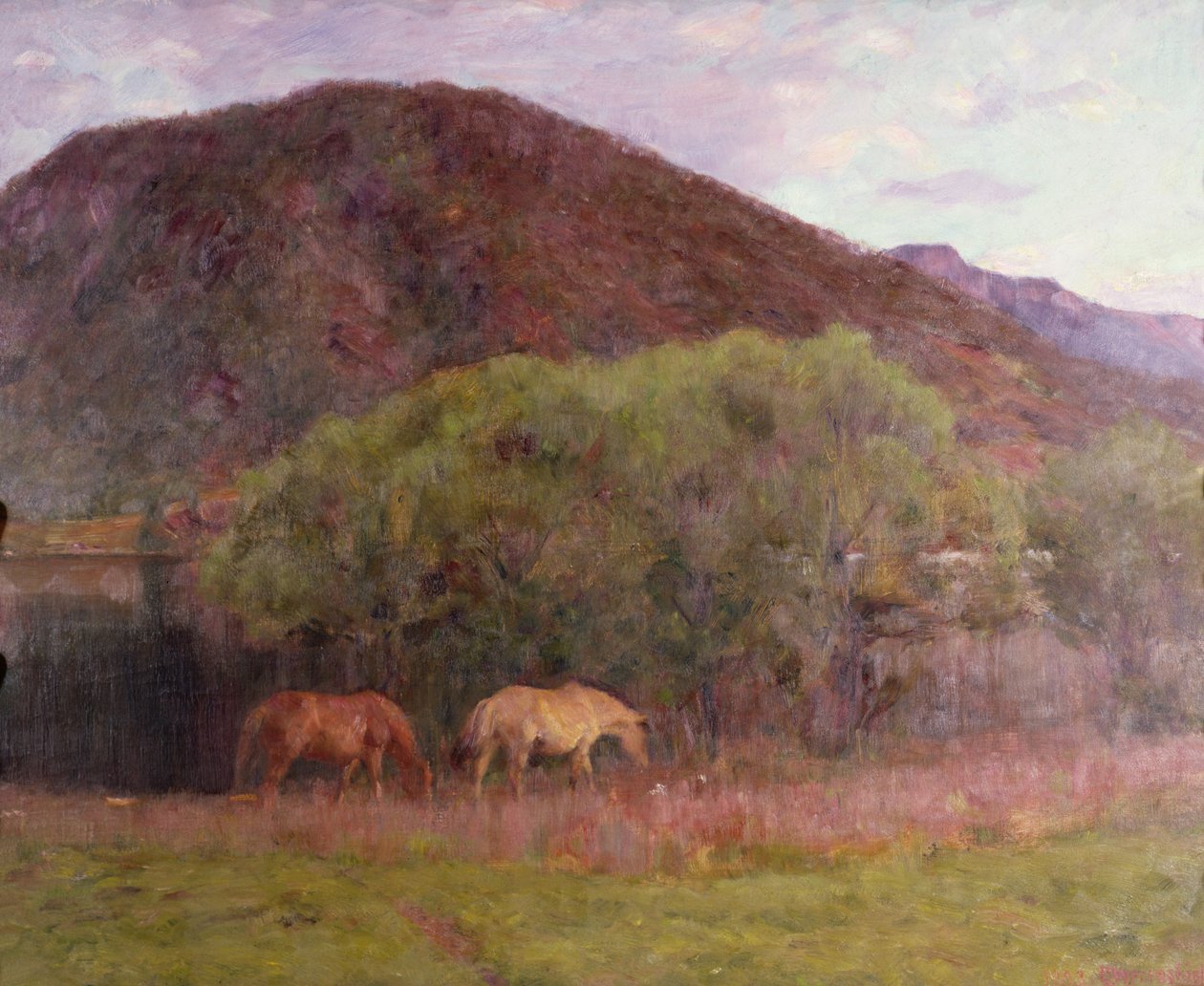 Summer Evening at Kviteseid, 1893 av Erik Theodor Werenskiold