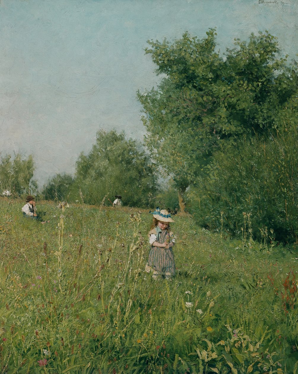 Solskinn, Pipping av Erik Theodor Werenskiold