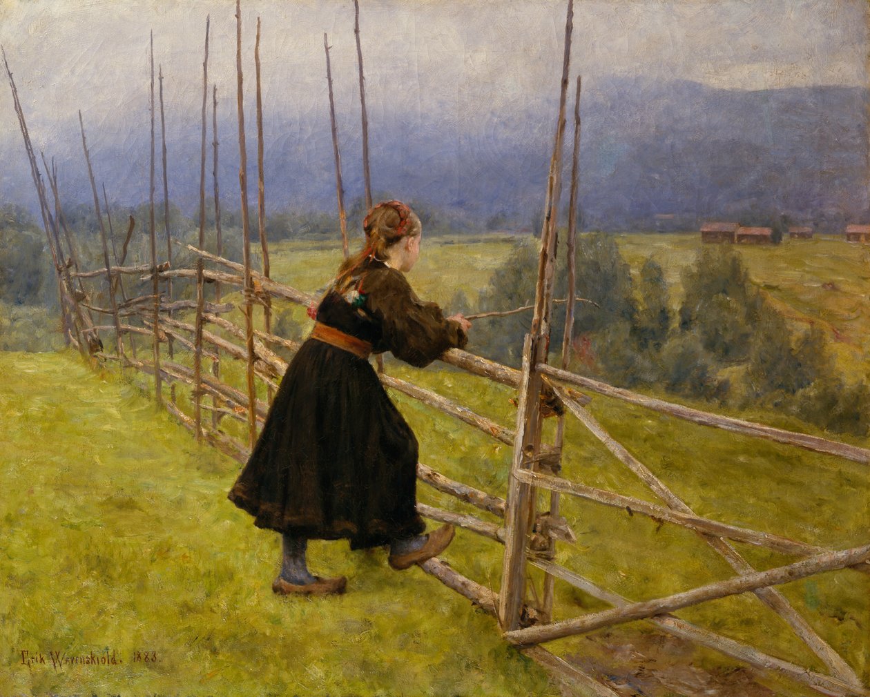Telemarksjente av Erik Theodor Werenskiold