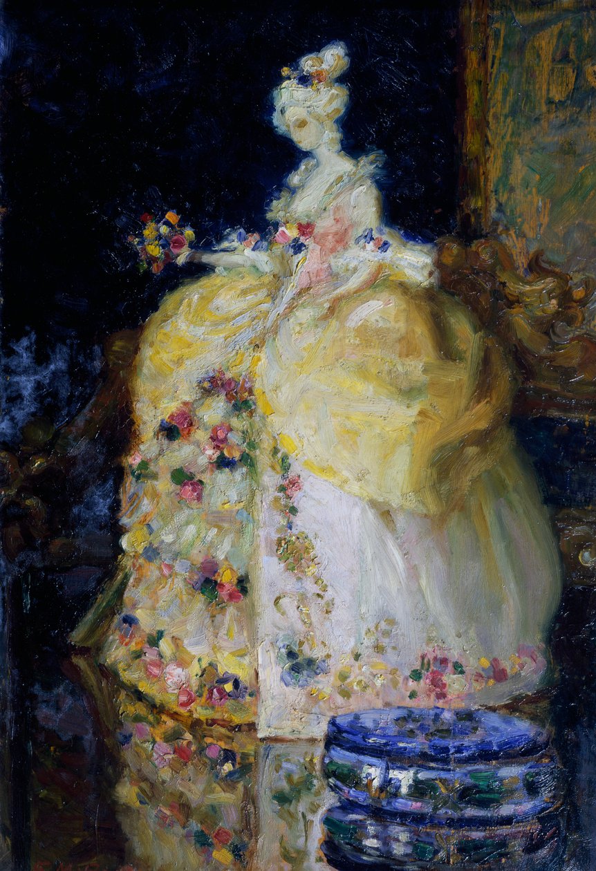 Det attende århundres dame, av Erminia Bruni Menin (1870-1904). Italia, 1900-tallet. av Erminia Bruni Menin