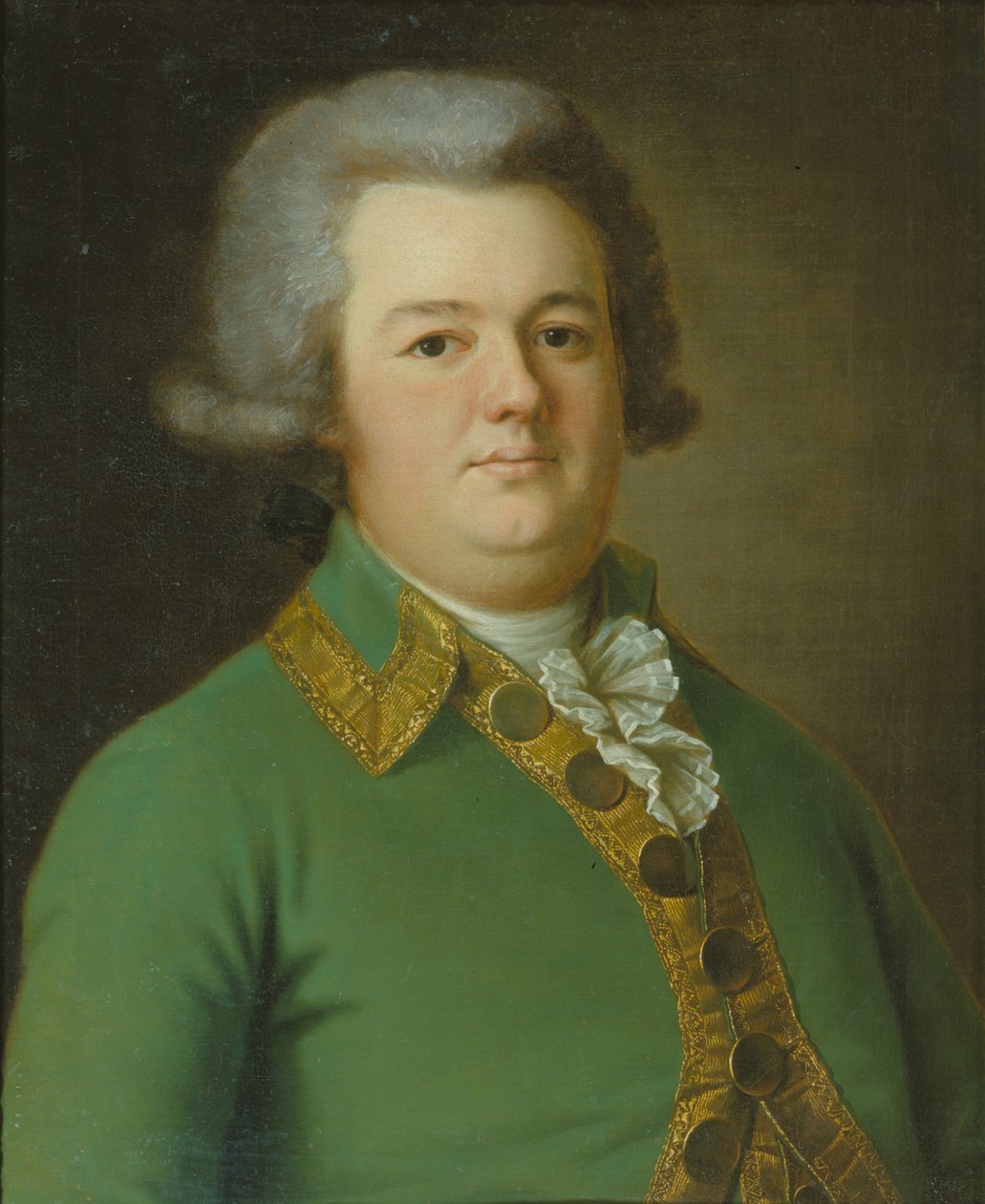 Portrett av Vasily Ivanovich Likhachev, 1791 av Ermolay Dementyevich Kamezhenkov