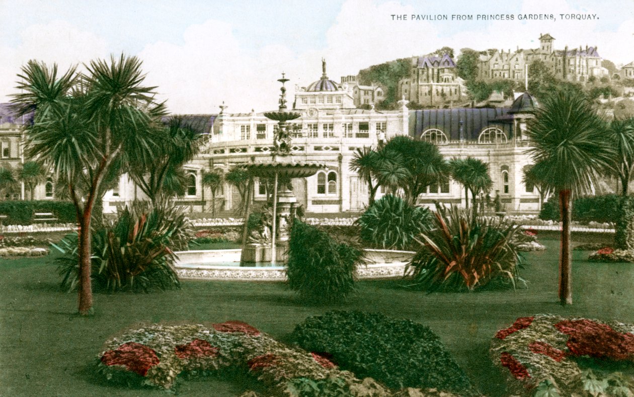 The Pavilion, Torquay, Devon, tidlig på 1900-tallet. av Ern Bishop