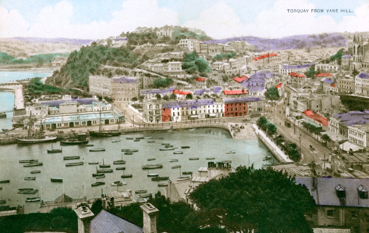 Torquay, Devon, tidlig på 1900-tallet. av Ern Bishop