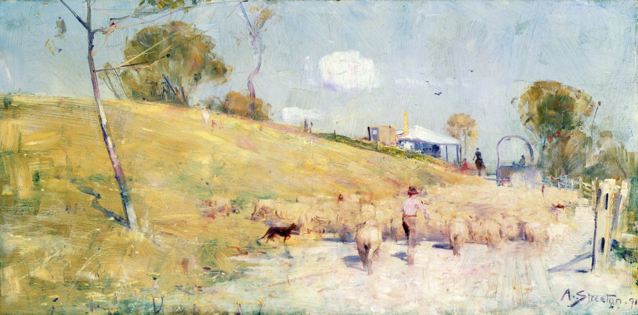 Sommerkjøring, Australia av Arthur Streeton