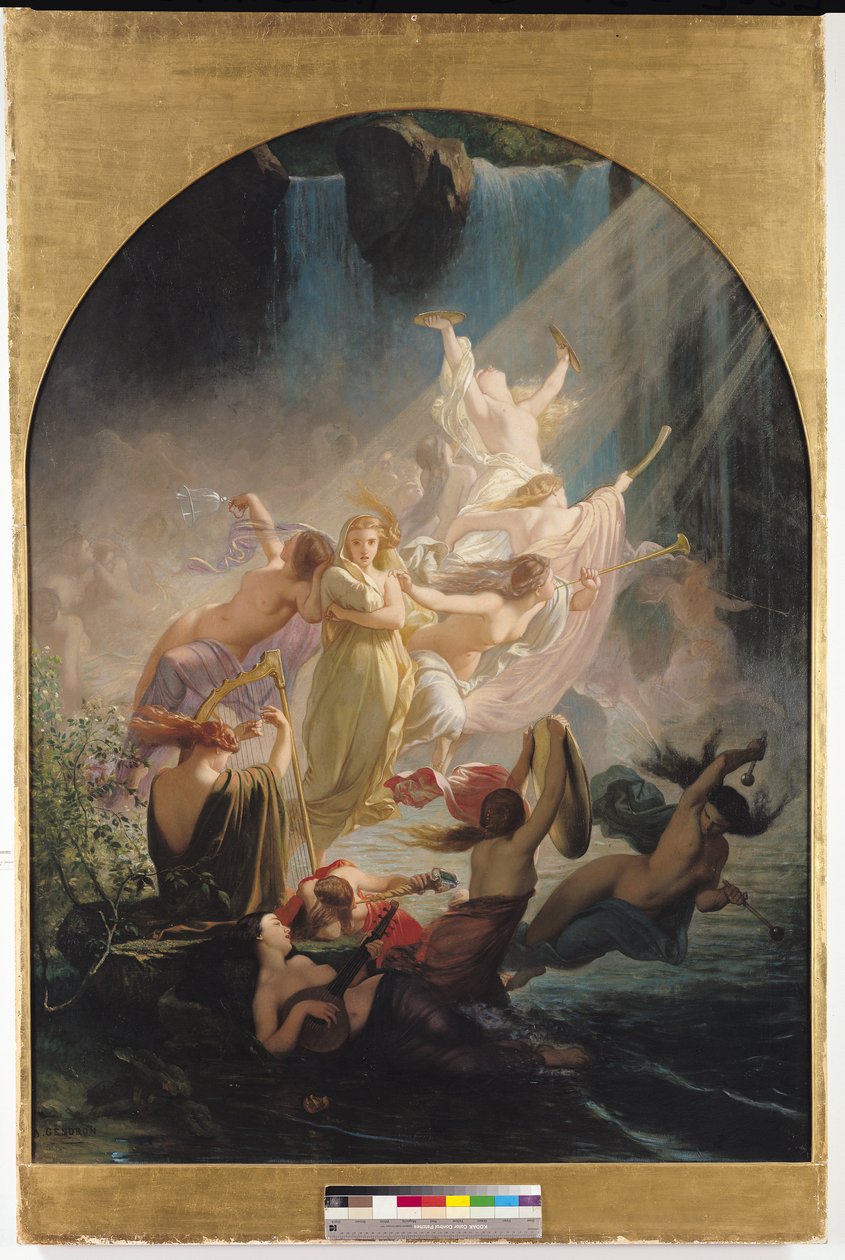 The Undines eller, The Voice of the Torrent, 1857 av Ernest Augustin Gendron