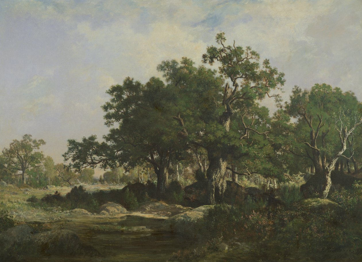 En lysning i Fontainebleau-skogen av Ernest Guillemer