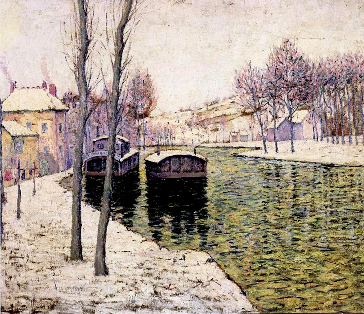 Lektere på Seinen, 1894 av Ernest Lawson