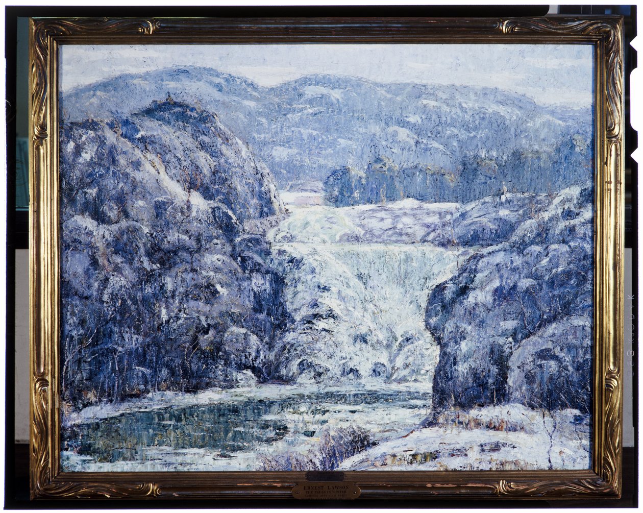 Falls in Winter, ca. 1920 av Ernest Lawson