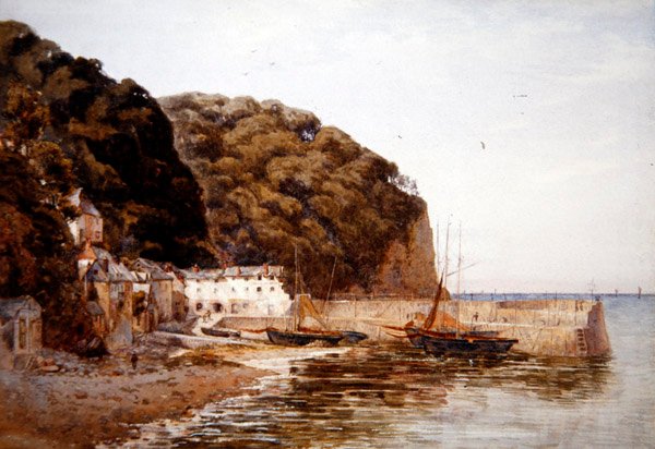Red Lion Hotel, ca. 1890 (akvarell på papir) av Ernest Arthur Rowe