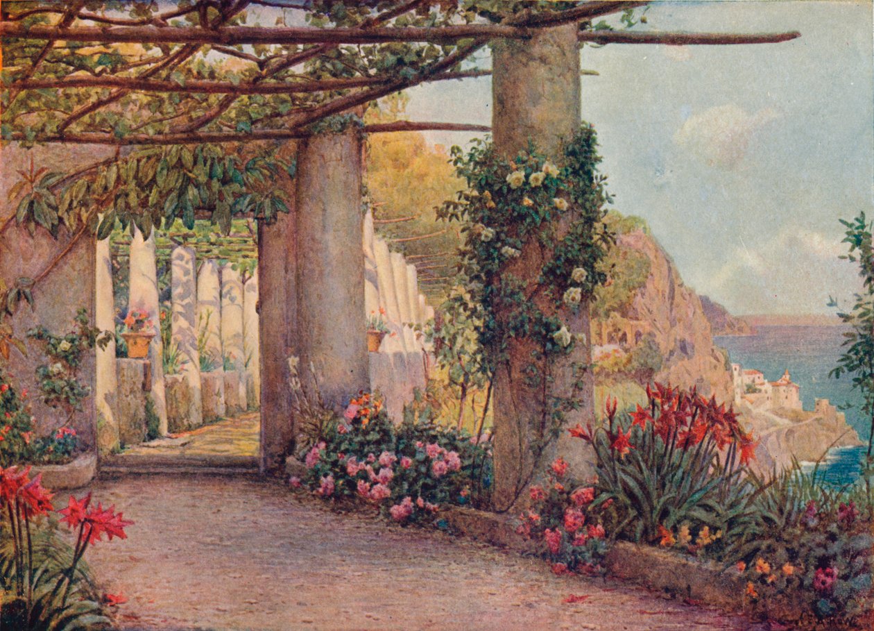 Cappuccinoen, Amalfi, 1903 av Ernest Arthur Rowe