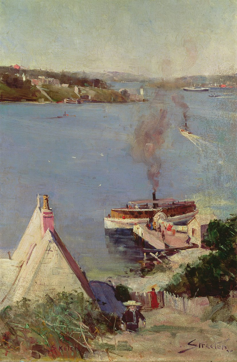 McMahons Point Ferry av Arthur Streeton