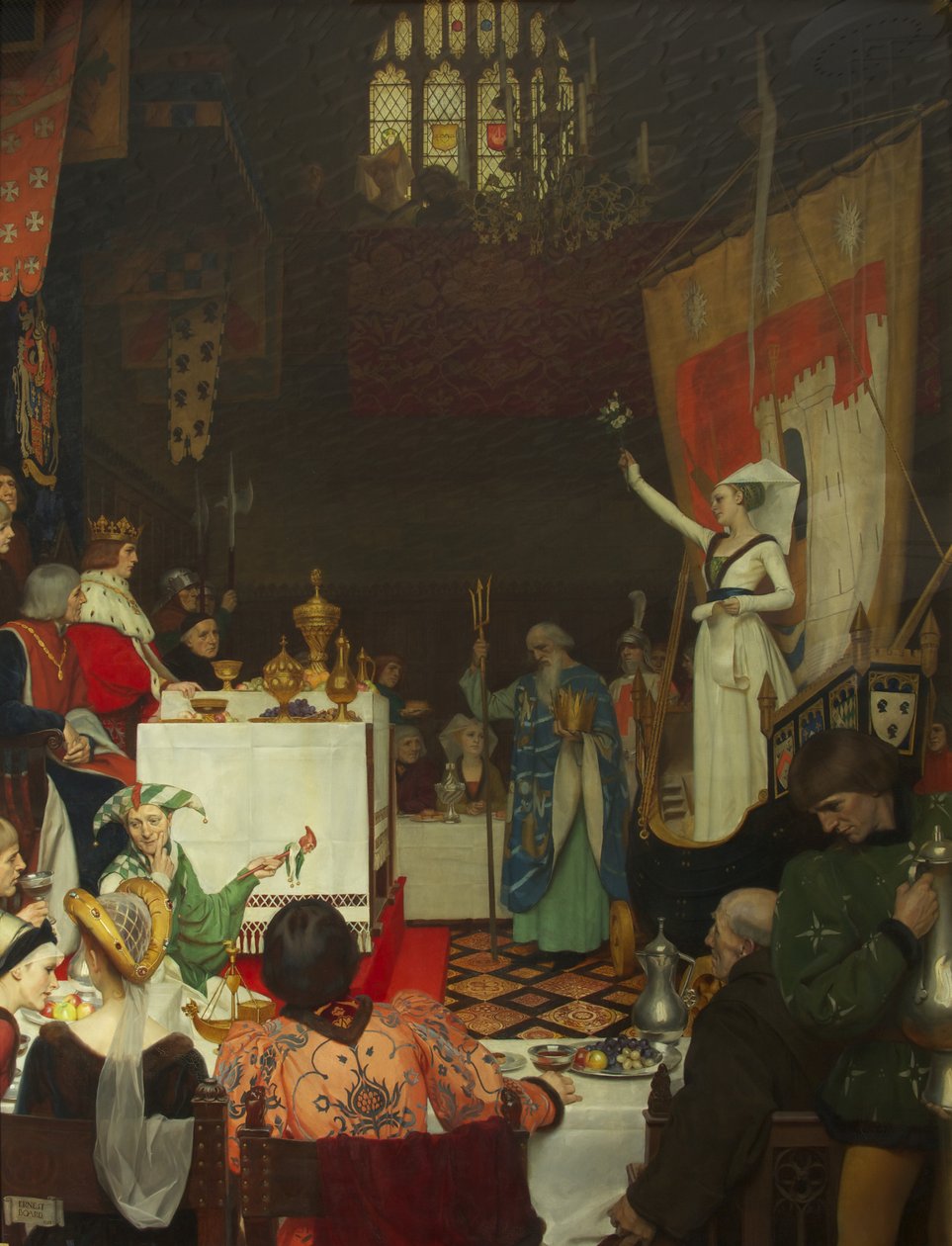 Edward IV blir underholdt av William Canynges i huset hans i Redcliff Street av Ernest Board