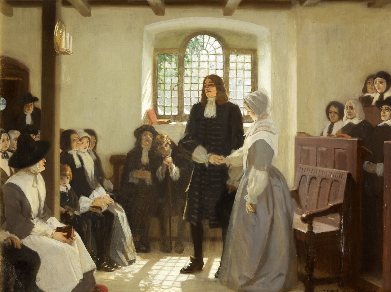 Ekteskapet til William Penn og Hannah Callowhill av Ernest Board