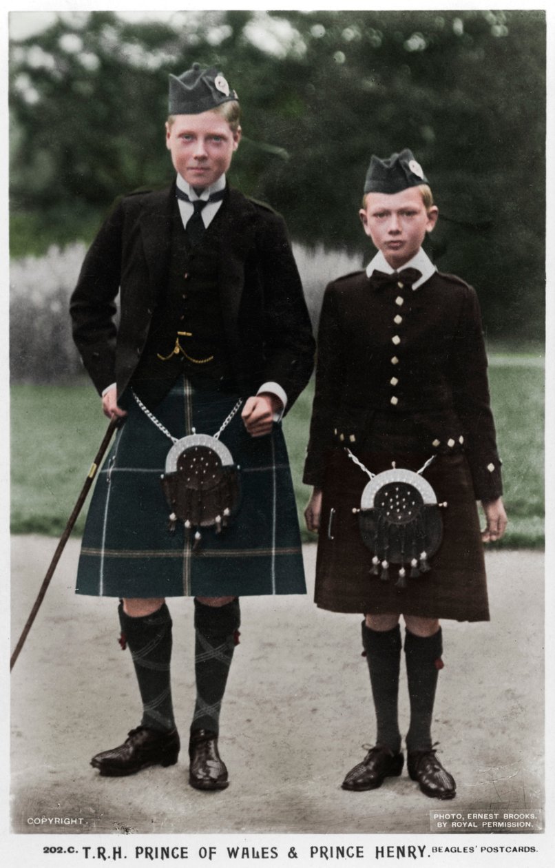 Prinsen av Wales og Prins Henry, c1910 av Ernest Brooks