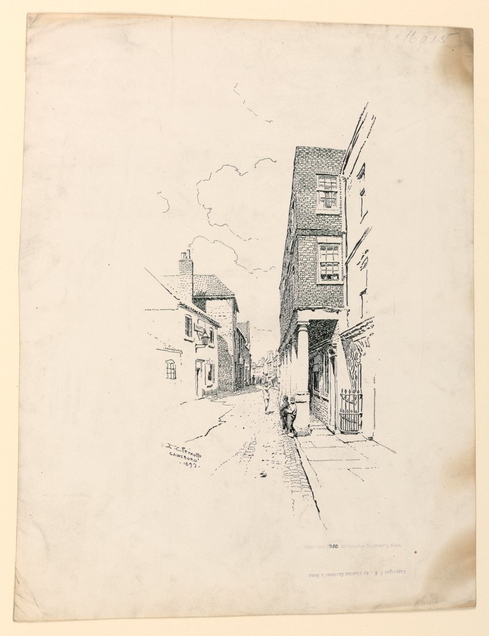 Gammelt hus i Gainsborough av Ernest Clifford Peixotto