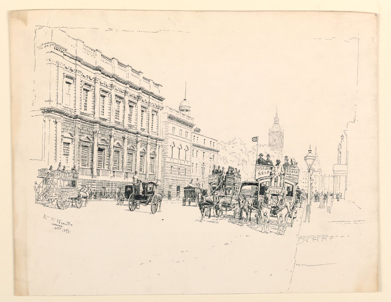 Banketthallen, Whitehall, London av Ernest Clifford Peixotto