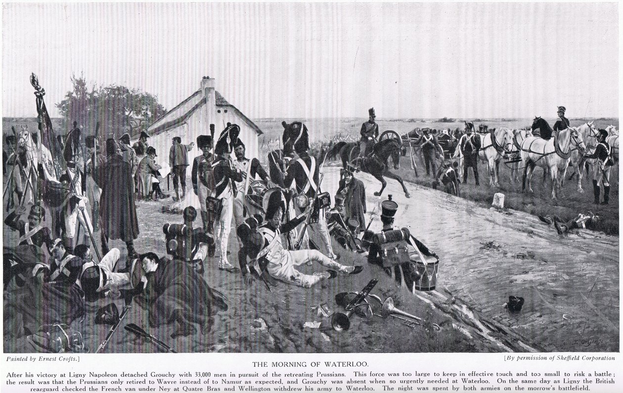 The Morning of Waterloo, illustrasjon fra 