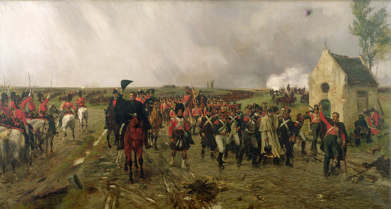 Wellingtons mars fra Quatre Bras til Waterloo, 1878 av Ernest Crofts