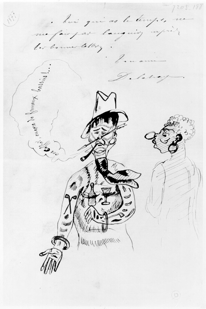 Arthur Rimbaud (1854-91) som en Caffre, 1877 av Ernest Delahaye