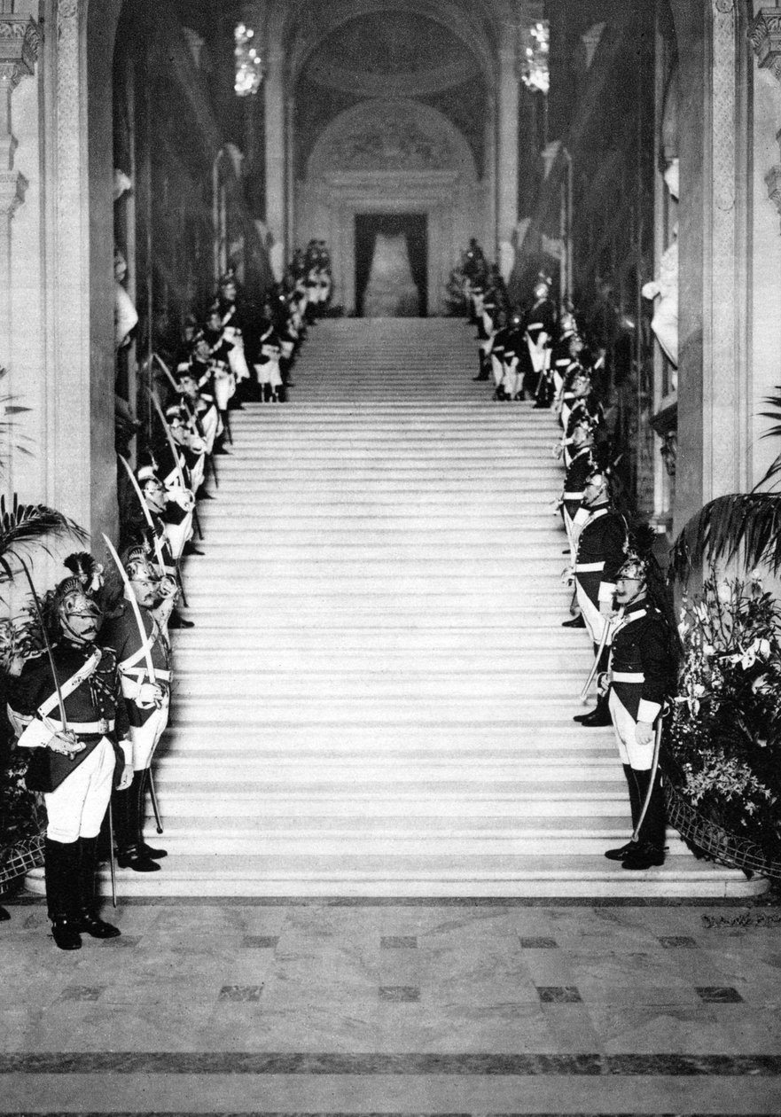 Republikanske vakter ved en mottakelse, rådhuset, Paris, 1931. av Ernest Flammarion