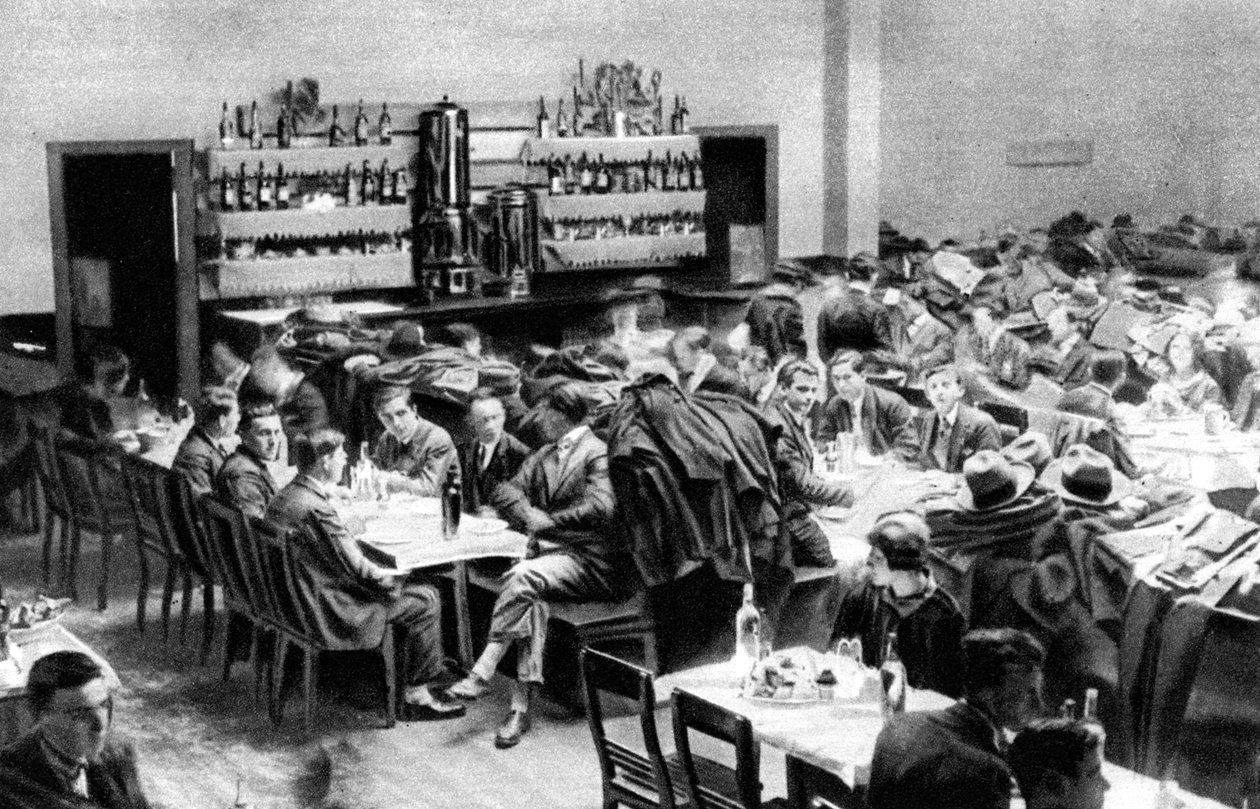 Restaurant for studenter, Paris, 1931. av Ernest Flammarion