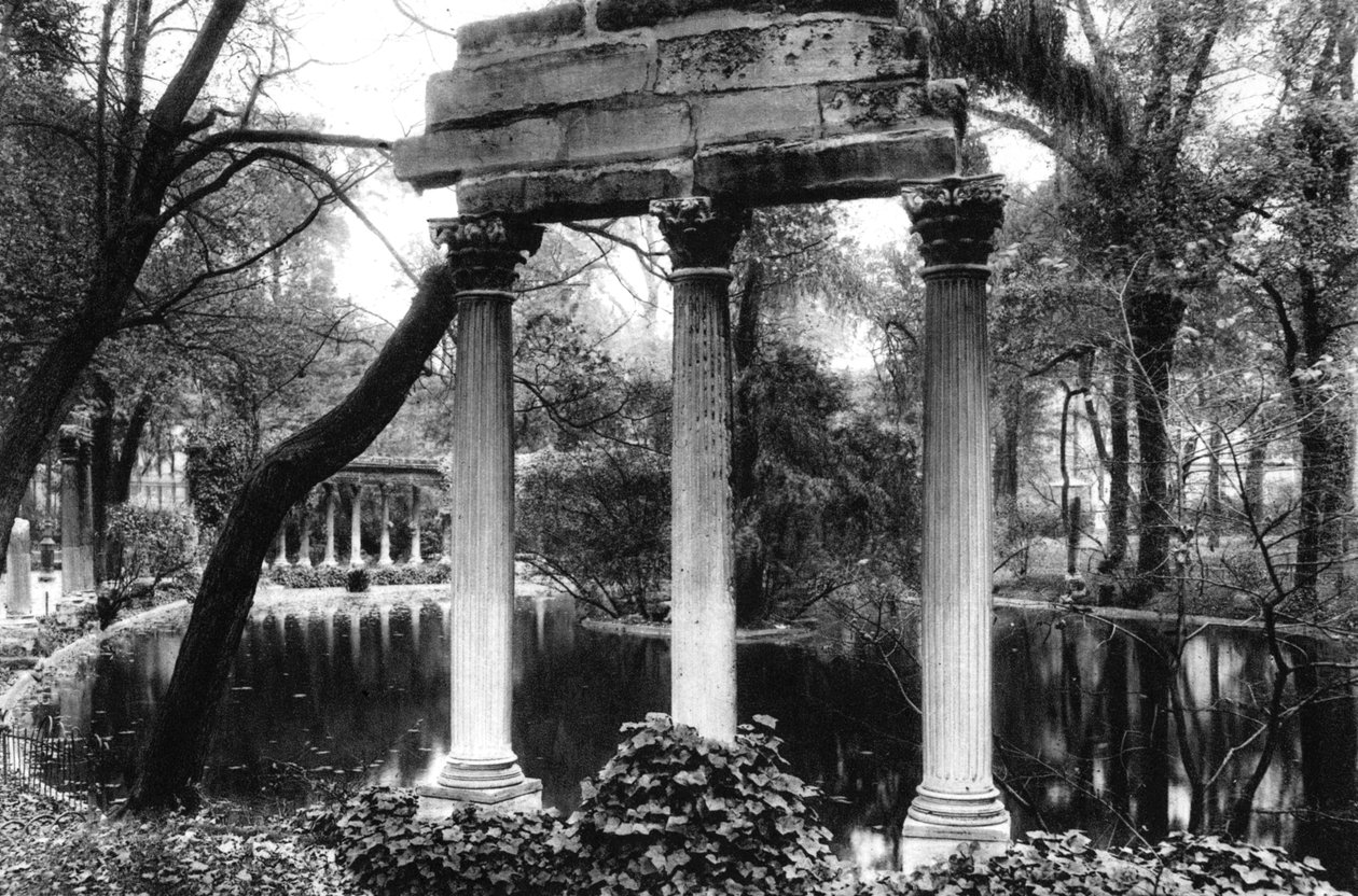Naumachias korintiske søyler, Parc Monceau, Paris, 1931. av Ernest Flammarion