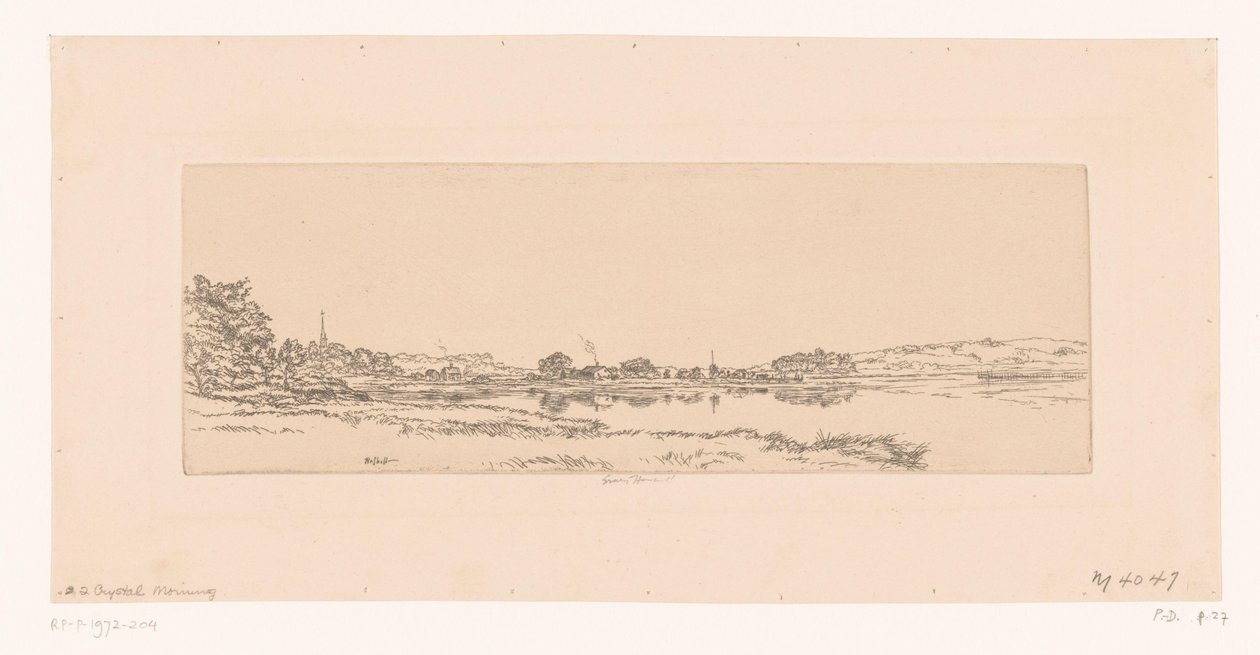 Klar morgen Krystallmorgen av Ernest Haskell (signed by artist)