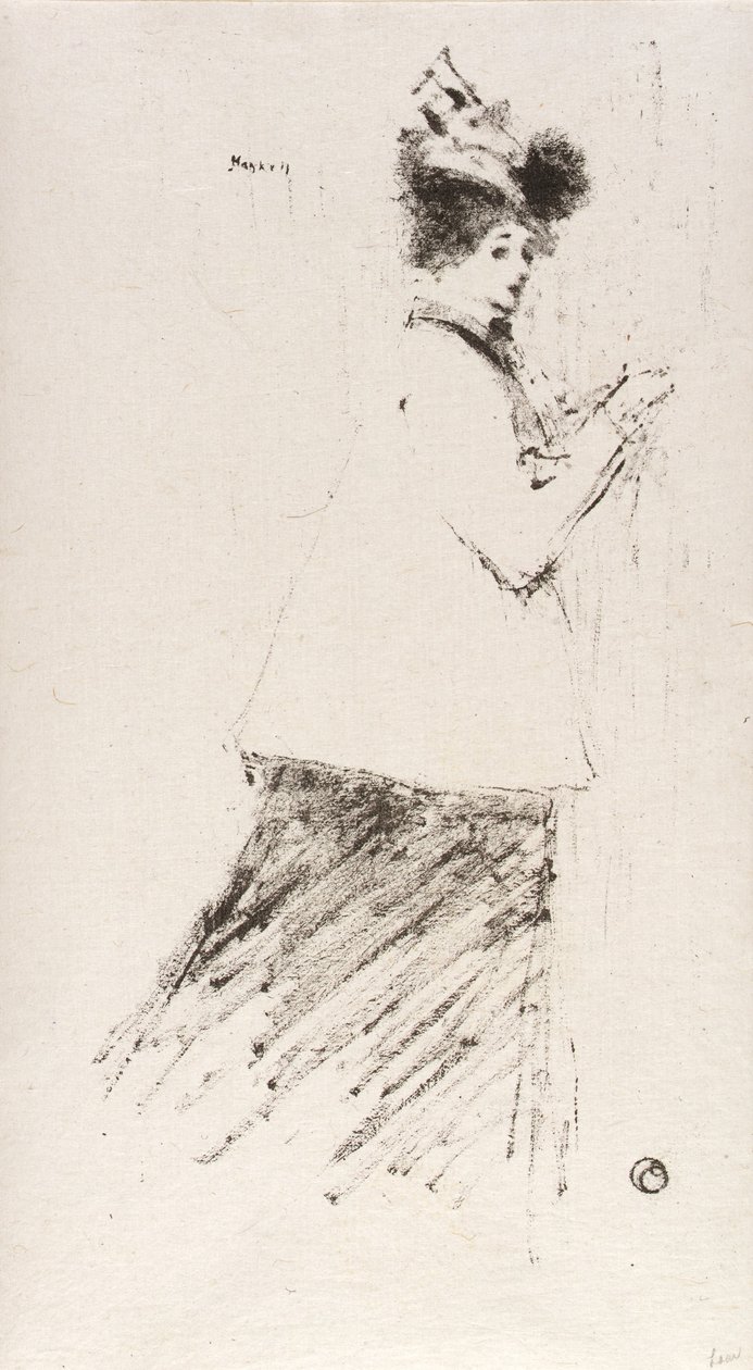 (Ung kvinne) av Ernest Haskell