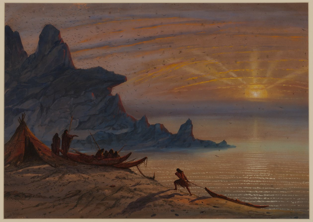 Solnedgang, 1871 av Ernest Henry Griset