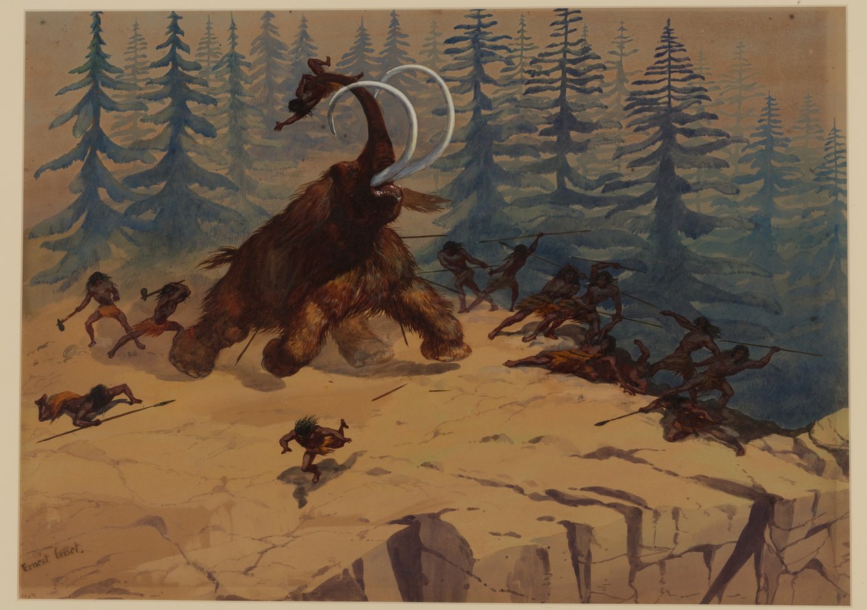 Woolly Mammoth, 1871 av Ernest Henry Griset